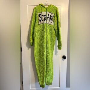 Sesame Street Oscar the Grouch Adult Halloween Costume - size small/medium